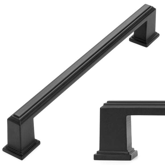 UZP02-160 Stepped Bar Cabinet Pull, 6.3 inch / 160mm