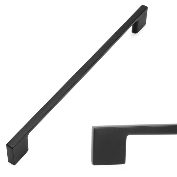 UZP01-224 Wide Foot Cabinet Bar Pull, 8.8 inch / 224 mm