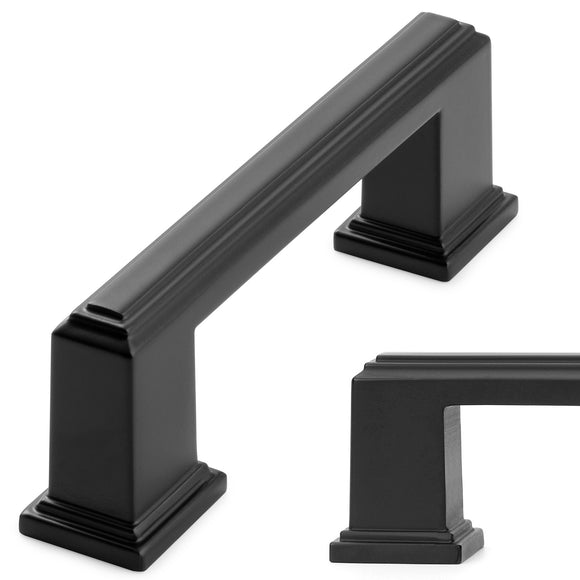 UZP02-76 Stepped Bar Cabinet Pull, 3 inch / 76mm