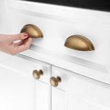 1808-76 Cup Pull - Cabinet Handle, 3 inch / 76 mm