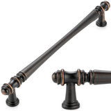 UZP02-128 Tirador para gabinete con barra escalonada, 5 pulgadas / 128 mm 