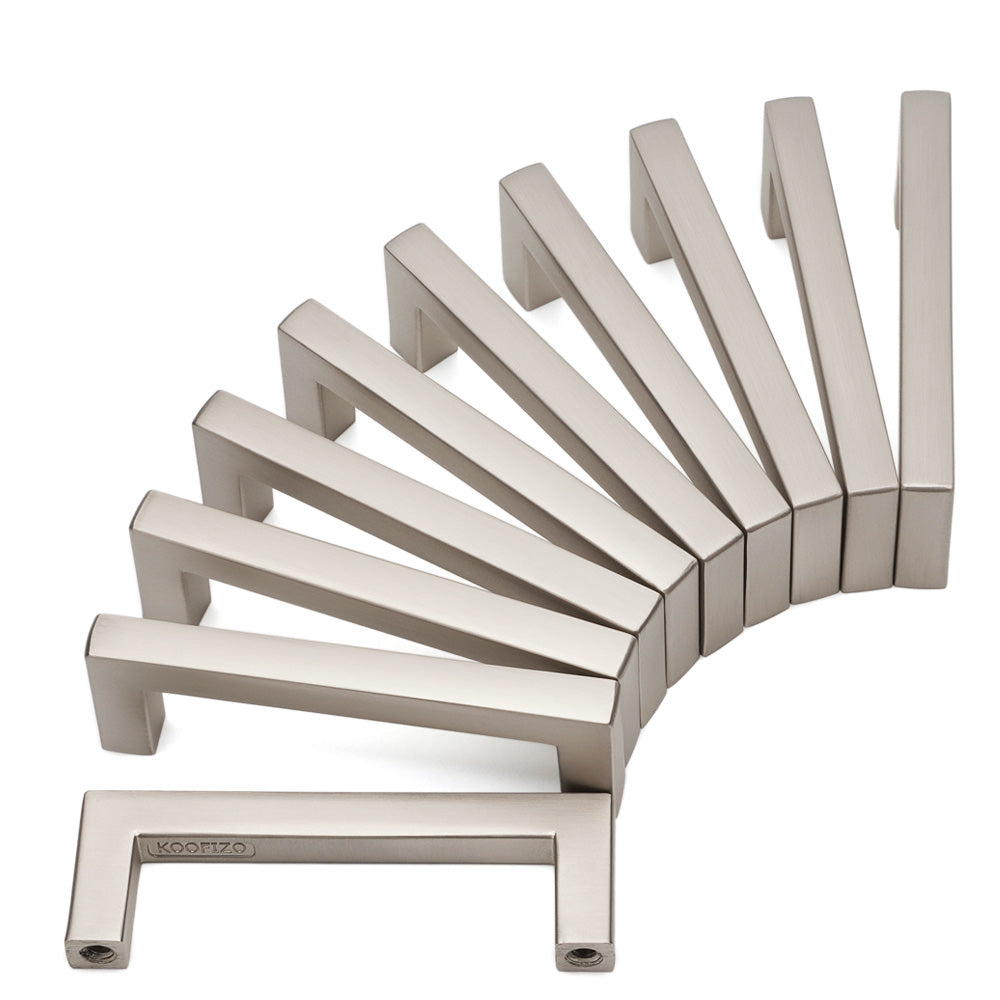 1816-76 Solid Square Bar Cabinet Handle, 3 Inch/76mm – Koofizo